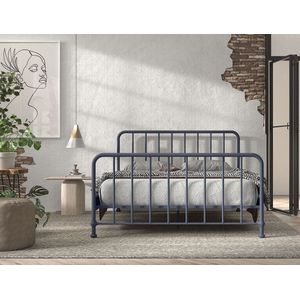 LUCEVI - Bronxx Bed 160x200cm - Blue Denim