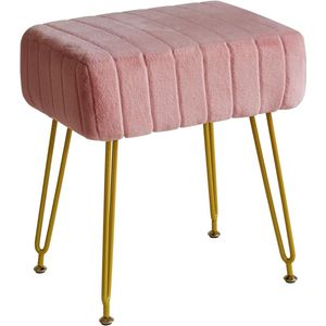 ApexArte® Make up Stoel - Kaptafel Kruk - Visagie - Roze