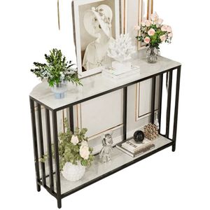 Betaalbare Goederen® Side Table - Sidetable - sidetable zwart - sidetable industrieel - sidetable wit - side table zwart