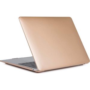 Laptophoes - Geschikt voor MacBook Air 13 inch Hoes - Case Voor Air 2020 (A2179) - Goud