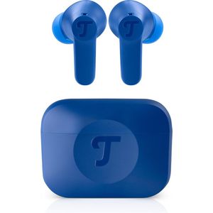 Teufel AIRY TWS 2 | In-ear bluetooth koptelefoon, actieve noise cancelling, draadloze oortjes met oplaadcase space blue