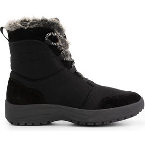 Travelin' Banff Dames Sneeuwlaars - Anti slip crampon zool - Waterresistent membraan - Snowboot Zwart