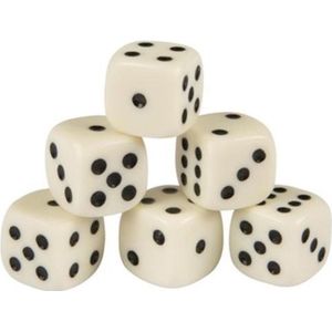 SOHO Dobbelset – Dobbelstenen – Dobbelsteen – 6 stuks - 16 mm