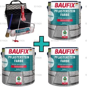 BAUFIX Impregnerende Tuintegel verf kleurloos + Verwerking set 22.5 m²