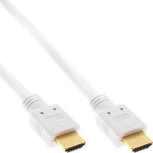 HDMI kabel - versie 2.0 (4K 60Hz + HDR) - CU koper aders / wit - 1,5 meter