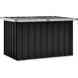 VidaXL Tuinbox 109x67x65 cm Antraciet - Ruime opbergbox voor buiten