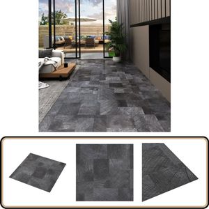 vidaXL Vloerplanken - PVC - 5,11 mÂ² - Houtstructuur Grijs Zelfklevende Pvc Vloer - Pvc Vloerplanken - Houten Look Vloer - Vinyl Vloer - Laminaat Alternatief