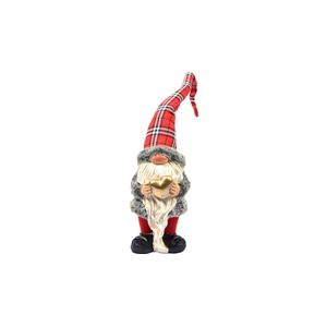 Kerst Kabouter in Schattig Design - 1 Stuks - 12x10x50 - Tuinkabouter voor Kerst Decoratie - Decoratieve Kerstmannen - Kamerdecoratie voor Binnen en Buiten - Dwerg Klein