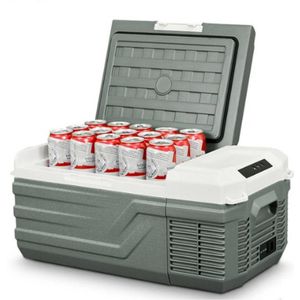 Hanimo Draagbare Autokoelkast met Vriesvak – 12/24V - Koelbox - Auto Koelbox - Koelbox Elektrisch - Temperatuur Tot -20°C - 15L