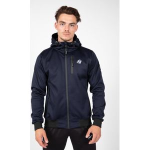 Gorilla Wear Sportjas Glendale Softshell - Trainingsjack heren - Blauw - L