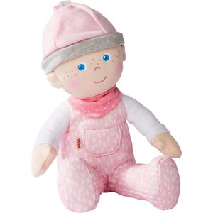 Haba Knuffelpop Marle Junior 20 X 12 Cm Katoen Roze/wit