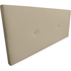 Premium Faux Leather Padded Headboard - 130 x 60 cm (for 120 cm bed) Beige Miami Dimensions