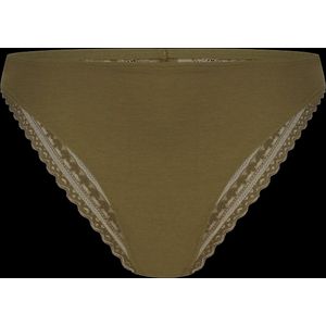 Ten Cate Secrets Modal Dames Slip Met Kant Olive Green