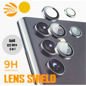 MG Camera lens protector Geschikt Voor Samsung Galaxy S22 Ultra - Goud