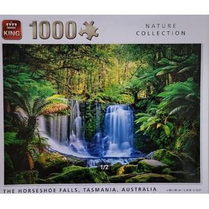 King puzzel - The horseshoe falls - Nature collection - Legpuzzel - 1000 stukjes - Waterval