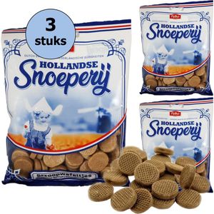 Hollandse Snoeperij - stroopwafeltjes - Hollands snoep - doos 3 stuks - Felko