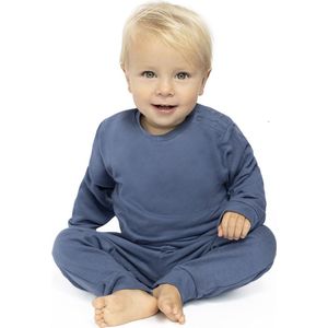 Baby Joggingpak - sweater & jogger - kleur blauw - Maat 80