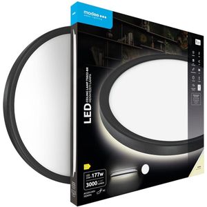 Modee Lighting - LED Plafondlamp - Zwart - Rond - 22W 3000lm - 4000K Helder Wit | D420x28mm