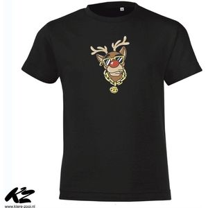 Klere-Zooi - Gangsta Reindeer - Kids T-Shirt - 140 (9/11 jaar)