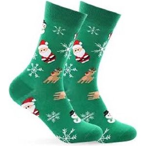 Kerst sokken, christmas, 2 PAAR, kerstman , kado, kerst, maat 38-45, sneeuwpop, hert, reindeer, cadeautip!