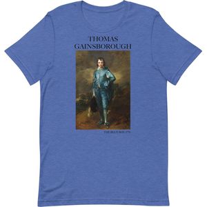 Thomas Gainsborough 'De Blauwe Jongen' (""The Blue Boy"") Beroemd Schilderij T-Shirt | Unisex Klassiek Kunst T-shirt | Heather True Royal | L