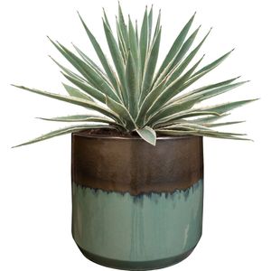 TS Collection - Bloempot Anouk - Set van 3 - Keramiek - Mirror Green
