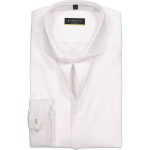 ETERNA super slim fit overhemd - niet doorschijnend twill - wit - Strijkvrij - Boordmaat: 44
