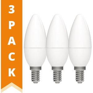 ProLong LED Lamp E14 - Kaars B35 - 2.5W vervangt 25W - Warm wit licht - 3 Kaarslampen