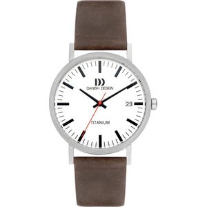 Danish Design horloge Rhine White Grey Date Large IQ14Q1273 - Silver - Analog