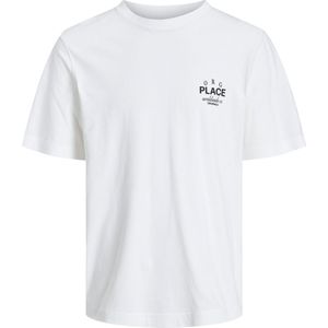 Jack & Jones t-shirt jongens - wit loose fit - JORcasablanca - maat 128