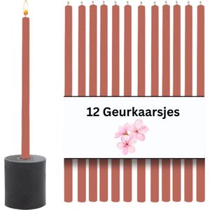 Scentchips Bloesem Dunne Geurkaarsen - Geurkaars - Geurkaarsen Geschenkset - Geur Kaars - Geurstokjes - 24 Branduren - 12 Stuks