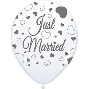 Just Married ballonnen 8st.