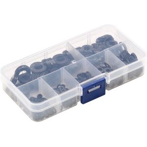 WiseGoods Luxe Set Nylon Ringen - Sanitair / Wasmachine Ring - Tools Klussen - Reparatie Tool - Isolatie Sluitingen - Wit - 250st