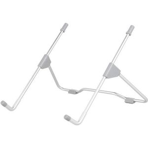 Verstelbare Laptopstandaard - Ergonomisch, Draagbaar en Lichtgewicht Design voor Verbeterde Houding, Koeling en Ventilatie - Ideaal voor Thuis en Kantoorgebruik - Zilver