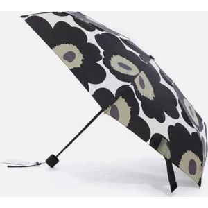 Marimekko - Unikko - Paraplu - Mini - Zwart Groen accent