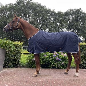 Cavar waterdicht winterdeken 300 gram - 195 cm - Navy - paardendeken - paardenspullen