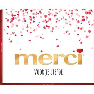 merci voor je liefde - 250g merci Finest Selection Assorted chocolade bonbons - valentijns cadeau