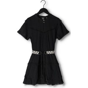 Indian Blue Jeans Little Black Dress Boho Belt Jurken Meisjes - Kleedje - Rok - Jurk - Zwart - Maat 110