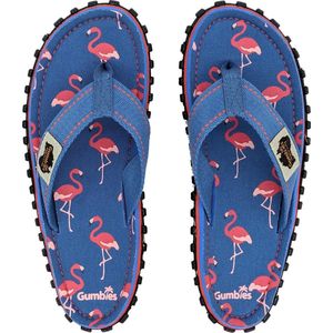 Gumbies - Teenslippers Dames - Flamingo - Blauw/Roze - Maat 43