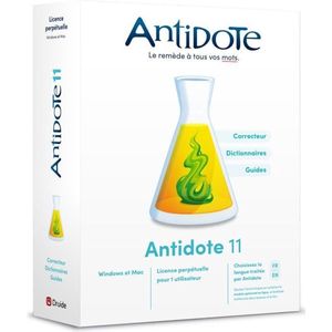 MYSOFT Antidote 11 - Corrector, Woordenboeken, Gidsen - Voor Frans of Engels