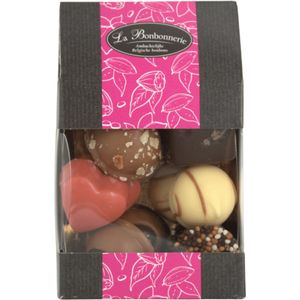 La Bonbonnerie Bakkerschocolade Lovely Pink - Ambachtelijk vervaardigde Bakkerstruffels uit België - Luxe Vlaamse Chocolade