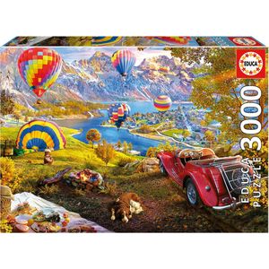 EDUCA - puzzel - 3000 stuks - vallei van de luchtballonnen