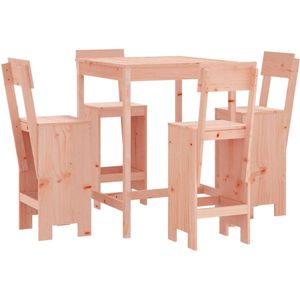 vidaXL 5-delige Tuinset massief douglashout - Tuinbarset - Tuinbarsets - Tuinset - Eethoek