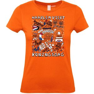 Dames t-shirt Haarlem Oranjekoorts | Oranje Dames | maat XXXL
