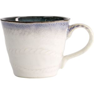Tokyo Design Studio - Mok - Yamasaku – Blauw en Wit – 200ml – 12,5x9x7,5cm