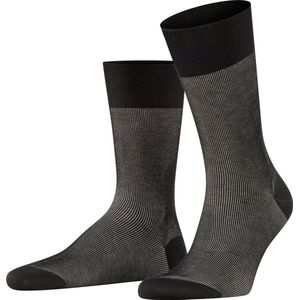 FALKE Fine Shadow Business & Casual katoen sokken heren zwart - Maat 39-40