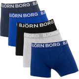 Björn Borg Boxershort Core - Onderbroeken - 5 stuks - Jongens - Maat 146-152 - Zwart, Blauw & Grijs