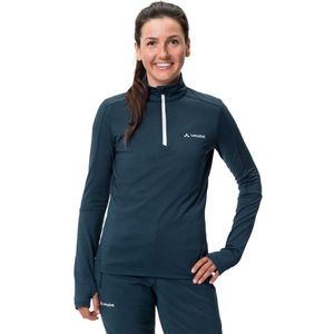 Vaude Livigno Ii T-shirt Met Halve Rits En Lange Mouwen Blauw 34 Vrouw