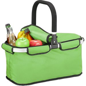 boodschappenmand - inklapbaar - picknickmand - 25 l - boodschappentas - mandje HMRELAX326