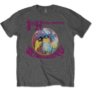 Jimi Hendrix Heren Tshirt -2XL- Are You Experienced Grijs